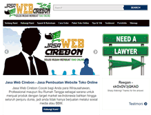 Tablet Screenshot of jasawebcirebon.com